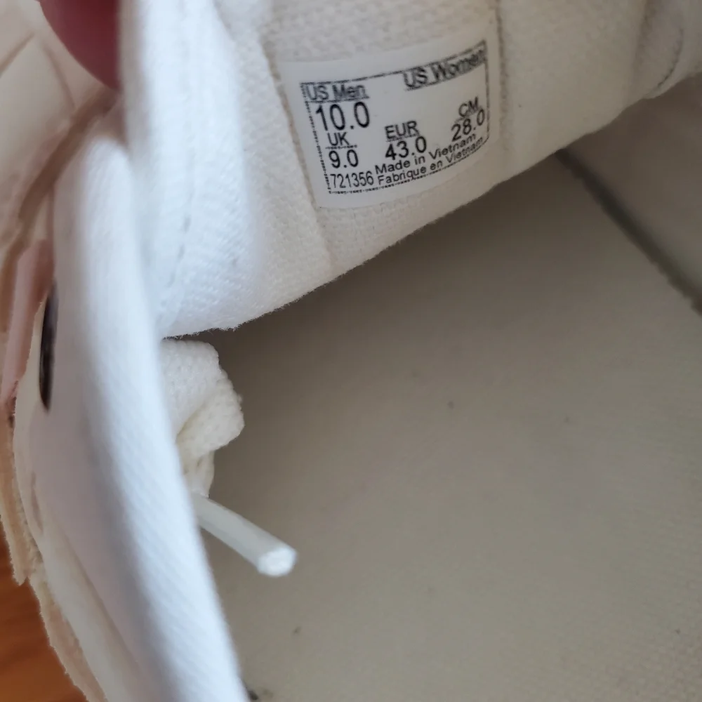 Vans White Pink Woven Checkered Platform Sneakers Men's Shoe 10 Women's 11.5 - Picture 9 of 11